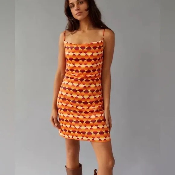 Urban Outfitters Dresses & Skirts - Urban Outfitters Orange and Red Patterned Mini Dress